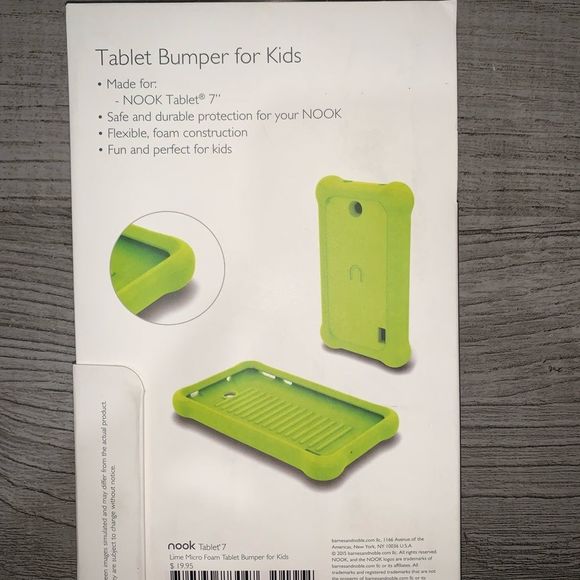 New in Box Nook Tablet Bumper/Case for kids w new screen protector - Picture 5 of 7